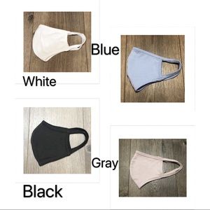 Mask - 4 pack (blue, black, white & gray)